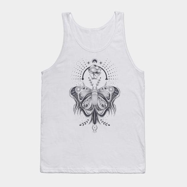 Butterfly Abstract Tank Top by Trenkey Creations